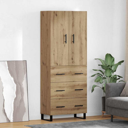 Highboard 2 pcs Artisan Egetræ 69,5 x 34 x 180 cm