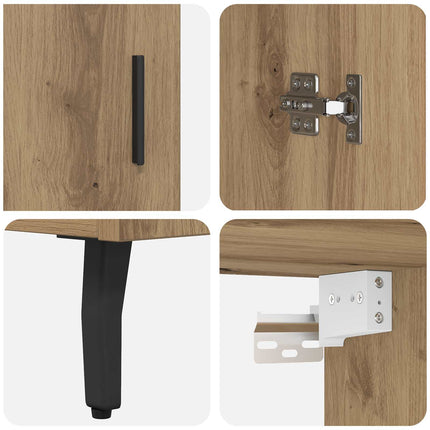 Highboard 2 pcs Artisan Egetræ 69,5 x 34 x 180 cm
