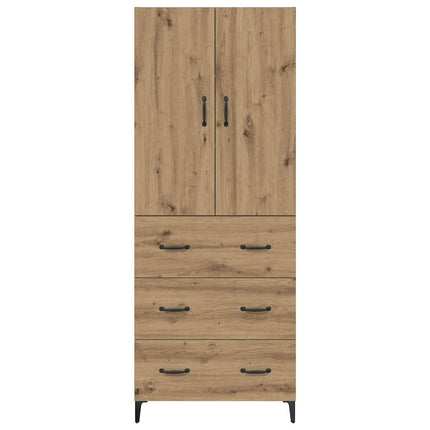 Highboard Artisan Egetræ 69,5 x 34 x 180 cm Konstrueret træ