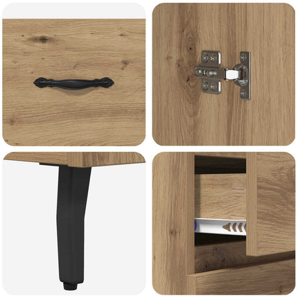 Highboard 2 pcs Artisan Egetræ 69,5 x 34 x 180 cm
