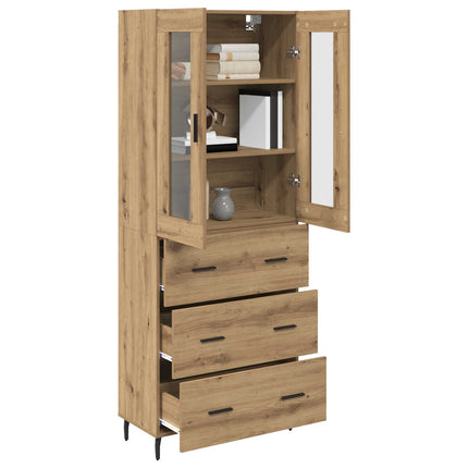 Highboard 2 pcs Artisan Egetræ 69,5 x 34 x 180 cm