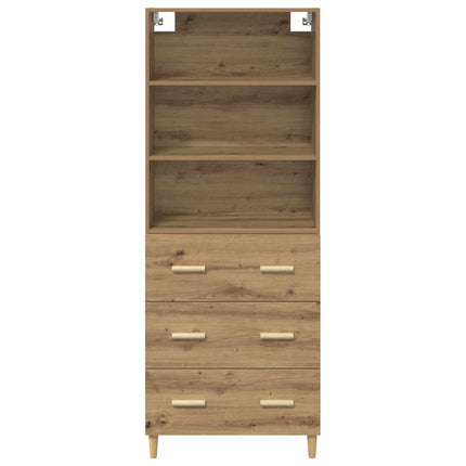 Highboard Artisan Egetræ 69,5 x 32,5 x 180 cm Konstrueret træ