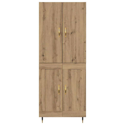 Highboard Artisan Egetræ 69,5 x 34 x 180 cm Konstrueret træ