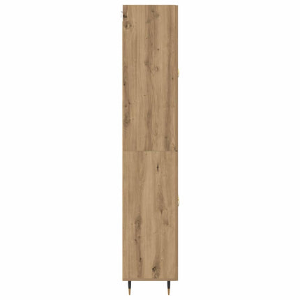 Highboard Artisan Egetræ 69,5 x 34 x 180 cm Konstrueret træ