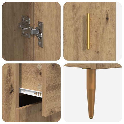 Highboard 2 pcs Artisan Egetræ 69,5 x 34 x 180 cm
