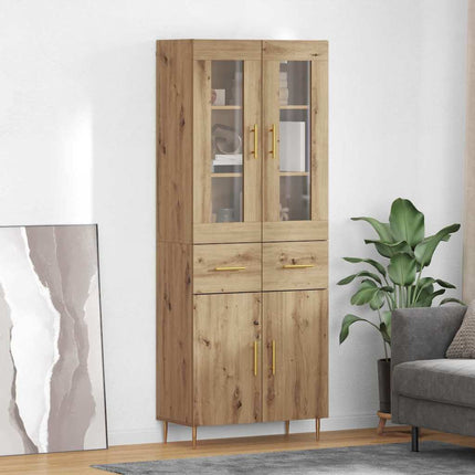 Highboard 2 pcs Artisan Egetræ 69,5 x 34 x 180 cm