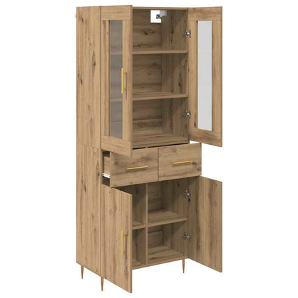 Highboard 2 pcs Artisan Egetræ 69,5 x 34 x 180 cm