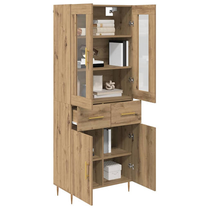 Highboard 2 pcs Artisan Egetræ 69,5 x 34 x 180 cm