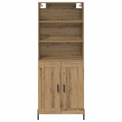 Highboard Artisan Egetræ 69,5 x 32,5 x 180 cm Konstrueret træ