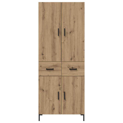Highboard Artisan Egetræ 69,5 x 34 x 180 cm Konstrueret træ