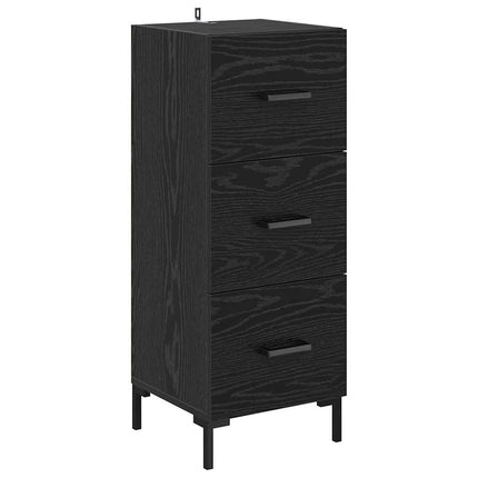Highboard Sort eg 34,5 x 34 x 180 cm Konstrueret træ