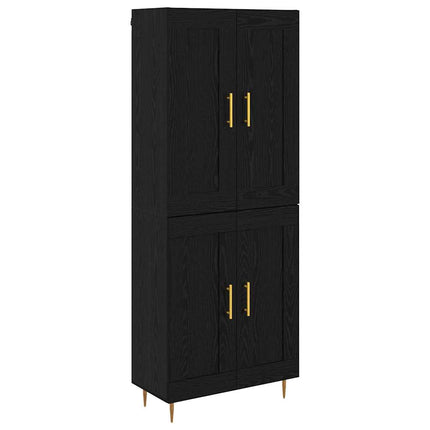 Highboard Sort eg 69,5 x 34 x 180 cm Konstrueret træ