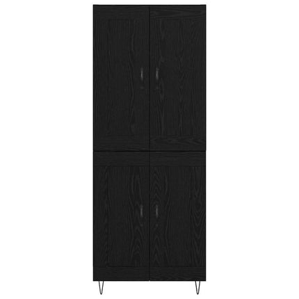 Highboard Sort eg 69,5 x 34 x 180 cm Konstrueret træ
