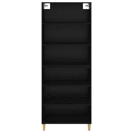 Highboard Sort eg 69,5 x 32,5 x 180 cm Konstrueret træ
