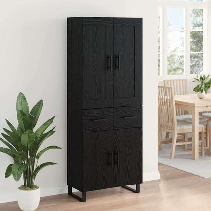 Highboard 2 stk. Sort eg 69,5 x 34 x 180 cm