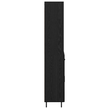 Highboard 2 stk. Sort eg 69,5 x 34 x 180 cm Konstrueret træ