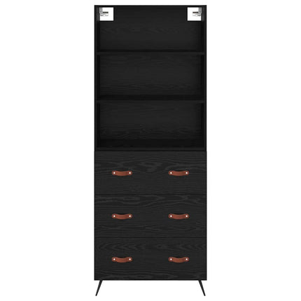 Highboard Sort eg 69,5 x 34 x 180 cm Konstrueret træ