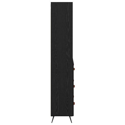 Highboard Sort eg 69,5 x 34 x 180 cm Konstrueret træ