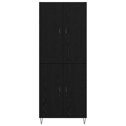 Highboard Sort eg 69,5 x 34 x 180 cm Konstrueret træ