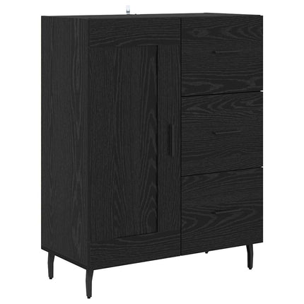 Highboard 2 stk. Sort eg 69,5 x 34 x 180 cm Konstrueret træ