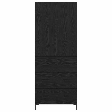 Highboard Sort eg 69,5 x 34 x 180 cm Konstrueret træ