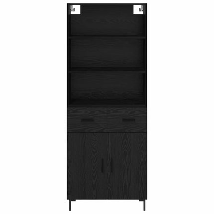 Highboard Sort eg 69,5 x 34 x 180 cm Konstrueret træ