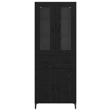 Highboard Sort eg 69,5 x 34 x 180 cm Konstrueret træ