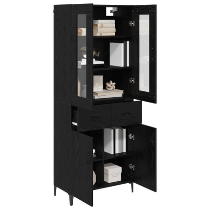 Highboard Sort eg 69,5 x 34 x 180 cm Konstrueret træ