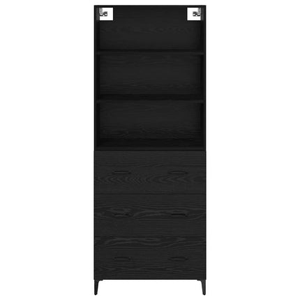 Highboard Sort eg 69,5 x 34 x 180 cm Konstrueret træ