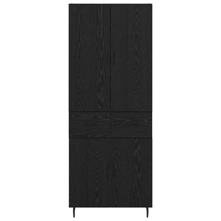 Highboard 2 stk. Sort eg 69,5 x 34 x 180 cm Konstrueret træ