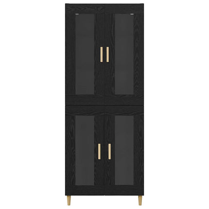 Highboard Sort eg 69,5 x 34 x 180 cm Konstrueret træ