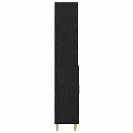 Highboard Sort eg 69,5 x 32,5 x 180 cm Konstrueret træ
