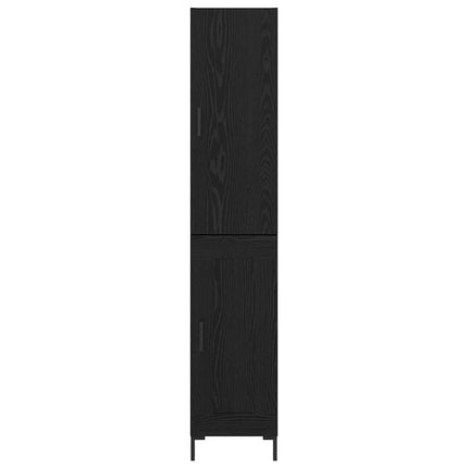 Highboard Sort eg 34,5 x 34 x 180 cm Konstrueret træ