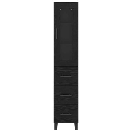 Highboard Sort eg 34,5 x 34 x 180 cm Konstrueret træ