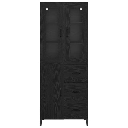 Highboard Sort eg 69,5 x 34 x 180 cm Konstrueret træ