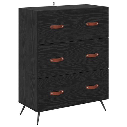 Highboard Sort eg 69,5 x 34 x 180 cm Konstrueret træ