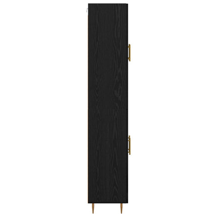 Highboard Sort eg 69,5 x 34 x 180 cm Konstrueret træ