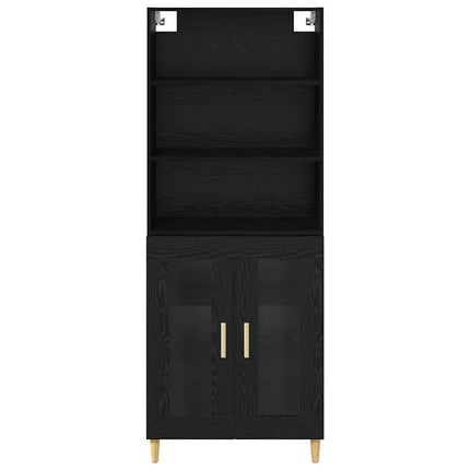 Highboard Sort eg 69,5 x 32,5 x 180 cm Konstrueret træ