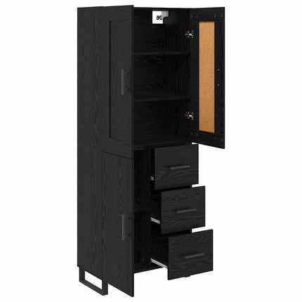 Highboard 2 stk. Sort eg 69,5 x 34 x 180 cm