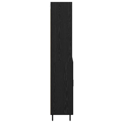Highboard Sort eg 69,5 x 34 x 180 cm Konstrueret træ