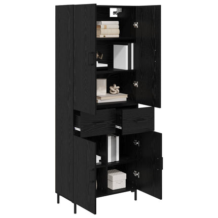 Highboard Sort eg 69,5 x 34 x 180 cm Konstrueret træ