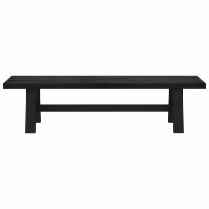 Spisebænk NOAIN 180 x 41 x 45 cm Massivt fyrretræ Sort