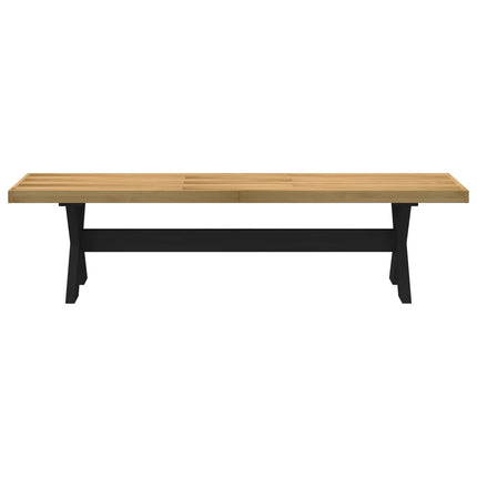 Spisebænk NOAIN 160 x 41 x 45 cm Massivt fyrretræ Naturfarvet