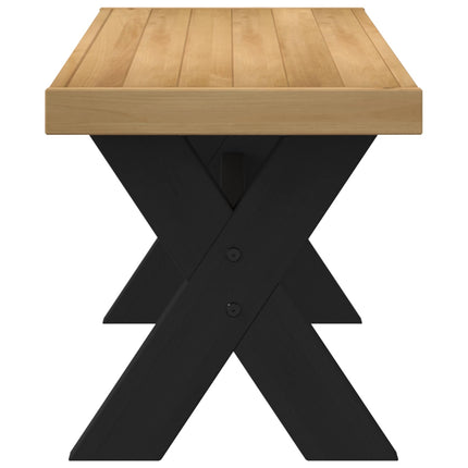 Spisebænk NOAIN 120 x 41 x 45 cm Massivt fyrretræ Naturfarvet