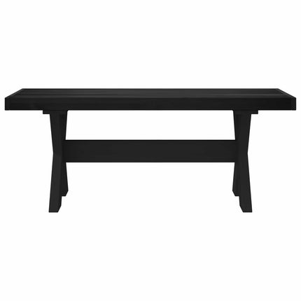 Spisebænk NOAIN 120 x 41 x 45 cm Massivt fyrretræ Sort