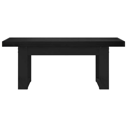 Spisebænk NOAIN 120 x 41 x 45 cm Massivt fyrretræ Sort
