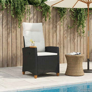 Lænestol med teplade med pude 62 x 64 x 112 cm polyrattan