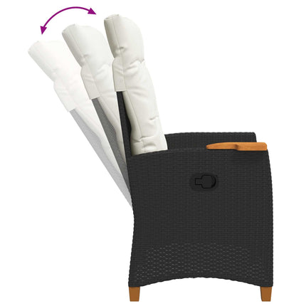 Lænestol med teplade polyrattan