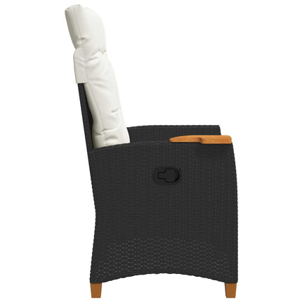 Lænestol med teplade polyrattan
