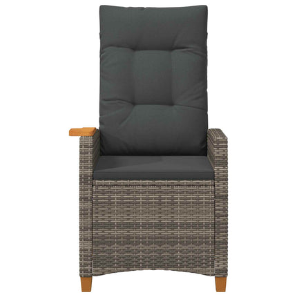 Lænestol med teplade polyrattan